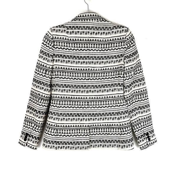 Banana Republic Womens Blazer Jacket Aztec Tribal Business Office Neutral 2 NWT - Picture 5 of 14